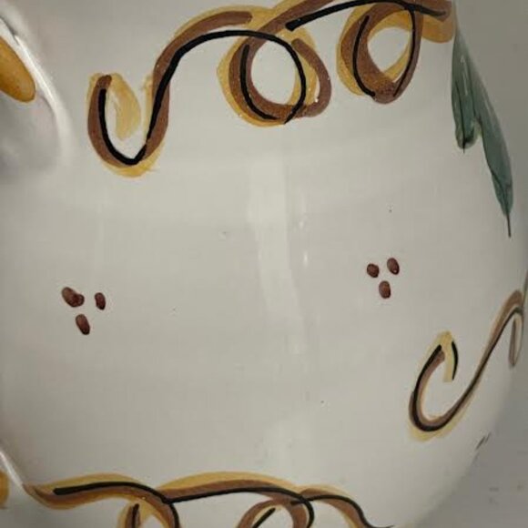 Beautiful Vintage Italian Ceramic Pitcher Tadinate Hand Painted Sangria Pitcher - Picture 7 of 9